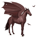 cavallo da corsa pipistrello