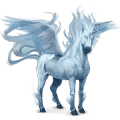 unicorno pony alato  elemento dell'aria
