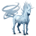 unicorno pony elemento dell'aria