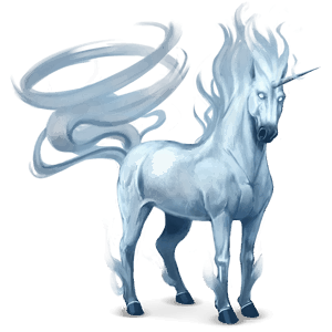 unicorno pony elemento dell'aria