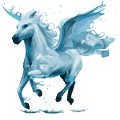 pegaso da corsa elemento dell'acqua