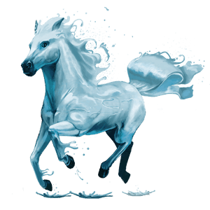cavallo da corsa elemento dell'acqua