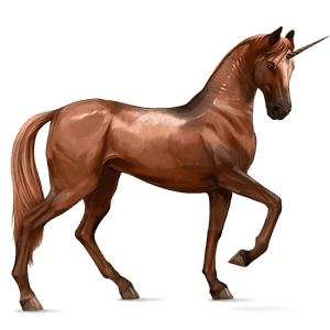 unicorno da corsa nero
