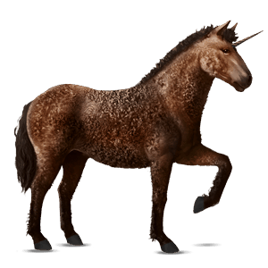 unicorno da corsa baio