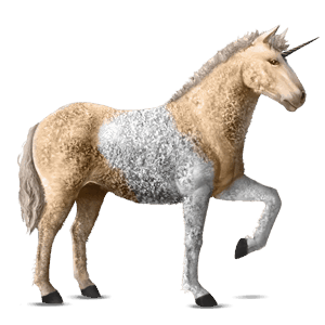 unicorno da corsa baio rossastro