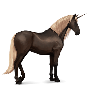 unicorno da corsa purosangue spagnolo grigio chiaro