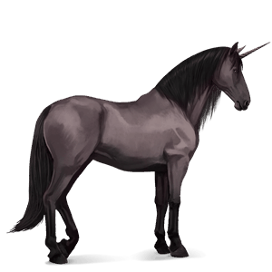 unicorno da corsa grullo