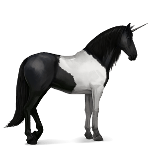 unicorno da corsa purosangue spagnolo baio scuro