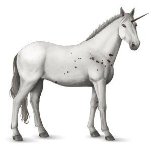 unicorno da corsa frisone nero