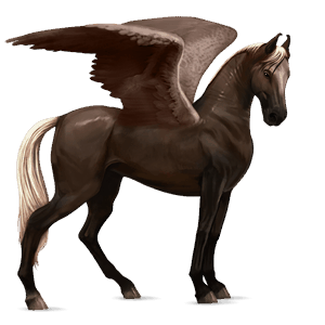 pegaso da corsa purosangue inglese castano biondo platino