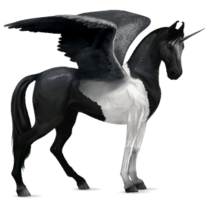 unicorno da corsa alato tennessee walker castano