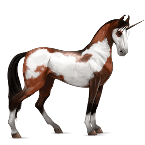 unicorno da corsa grigio chiaro