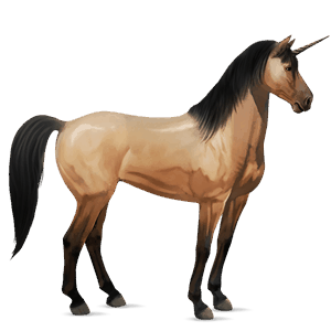 unicorno da corsa camargue grigio pezzato