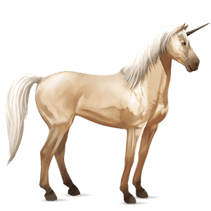 unicorno da corsa baio rossastro