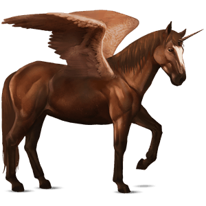 unicorno da corsa alato misaki baio