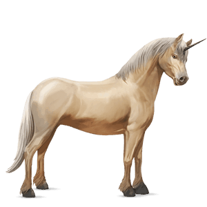 unicorno pony grigio pezzato