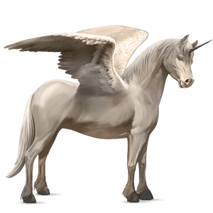 unicorno pony alato  highland pony castano scuro