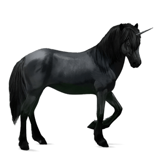 unicorno da corsa trottatore francese castano