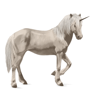 unicorno da corsa holstein grigio chiaro