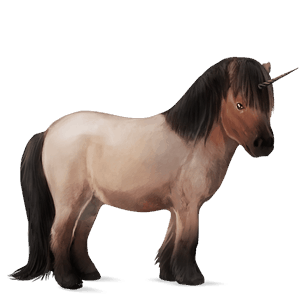 unicorno pony brunblakk