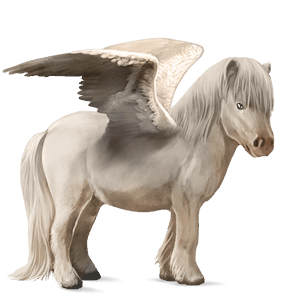 pegaso pony cremello