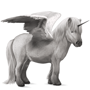 unicorno pony alato  grullo