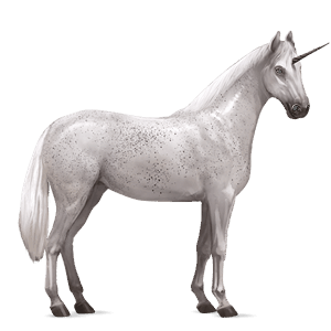 unicorno da corsa purosangue spagnolo baio rossastro
