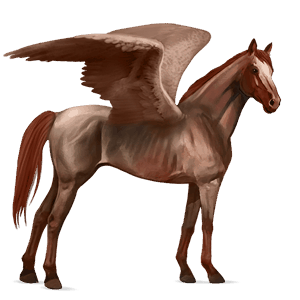 pegaso da corsa purosangue inglese castano biondo platino