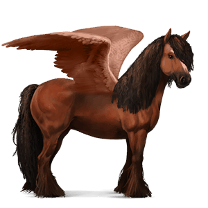 pegaso da corsa castano biondo platino