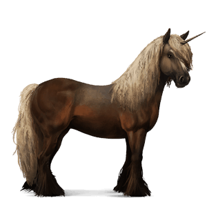 unicorno da corsa purosangue spagnolo grigio pezzato