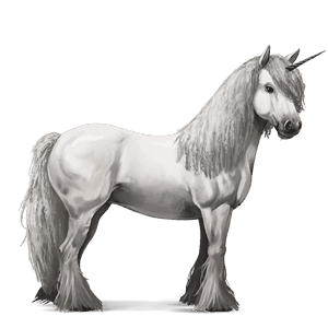 unicorno da corsa tobiano baio