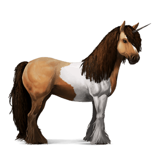 unicorno da corsa holstein castano