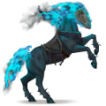cavallo da corsa cavaliere fantasma