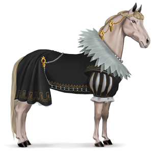 cavallo da corsa manto anna d'austria