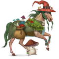 cavallo da corsa strega dei funghi