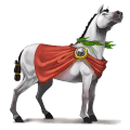 pegaso da corsa cavallo arabo roano rosso