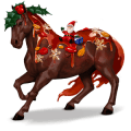 budino di natale, cavallo divino