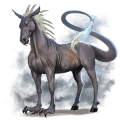 unicorno da corsa nokota overo nero