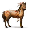 unicorno pony baio rossastro