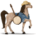 unicorno da corsa lusitano daino
