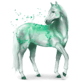 smeraldo, cavallo di gemma