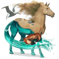 unicorno da corsa palomino