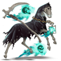 unicorno da corsa knabstrupper leopard nero