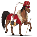 cavallo da corsa purosangue spagnolo grigio pezzato