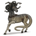 cavallo da corsa purosangue spagnolo grigio pezzato