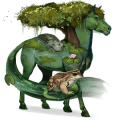 unicorno da corsa castano