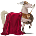 unicorno pony grigio pezzato