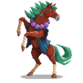 pixel art, cavallo divino