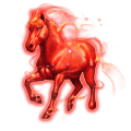 nana rossa, cavallo divino