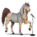 unicorno pony palomino